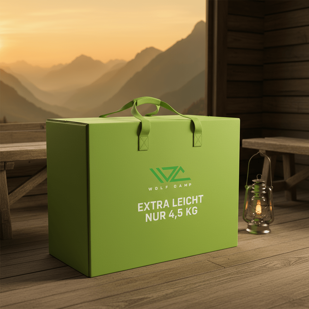 WOLFCAMP Klappmatratze Gästebett 3 - teilig – Komfort für unterwegs & spontane Gäste - ZackFertig