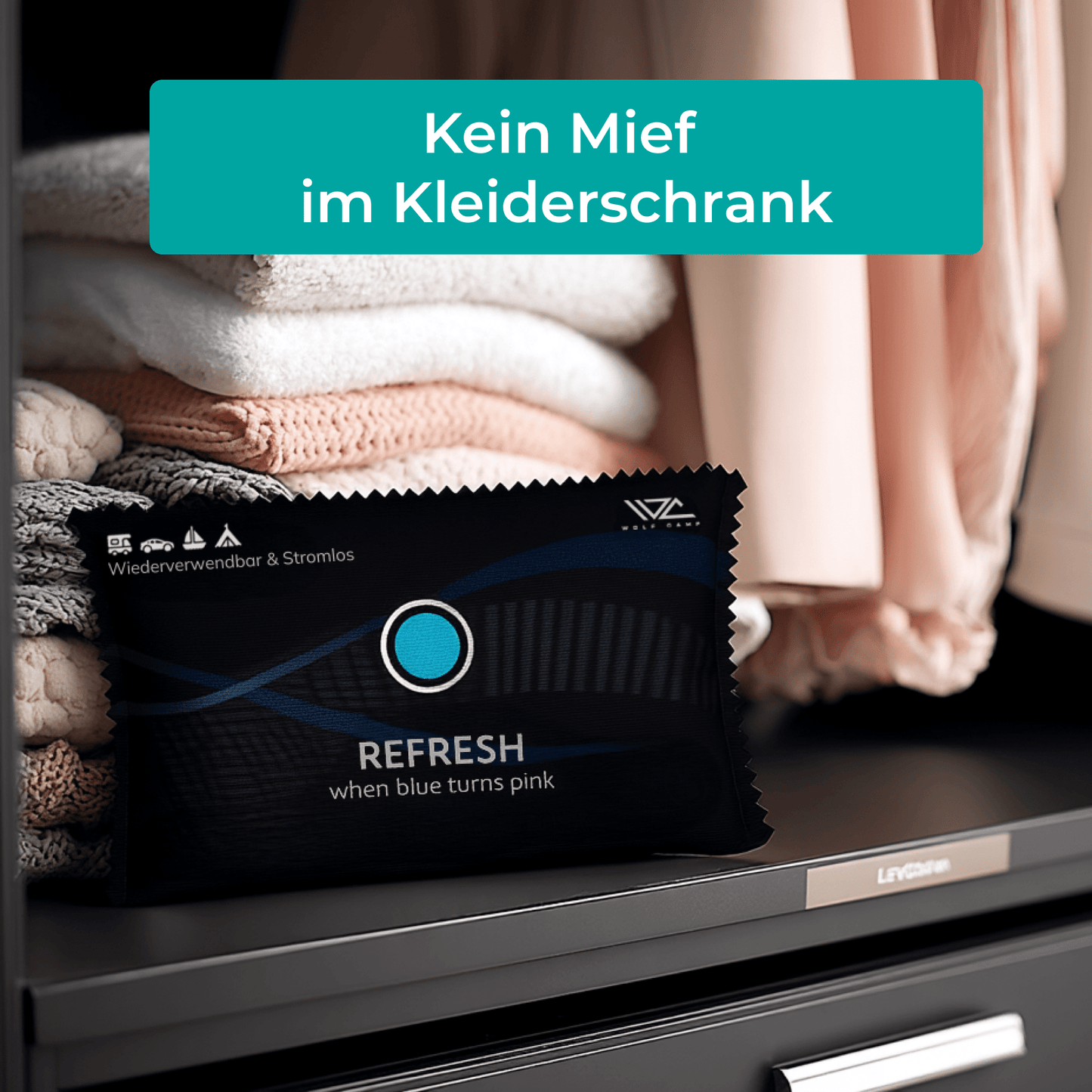 WolfCamp Luftentfeuchter — Wiederverwendbar & Stromlos - ZackFertig