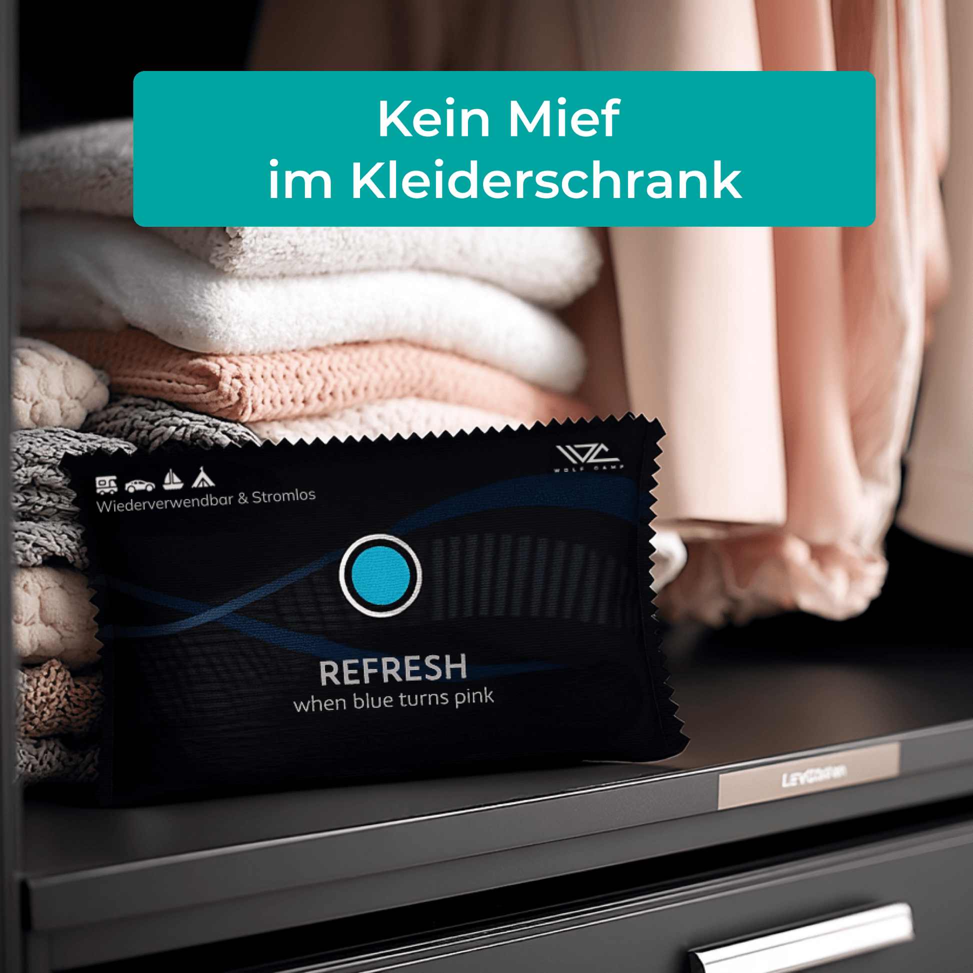 WolfCamp Luftentfeuchter — Wiederverwendbar & Stromlos - ZackFertig